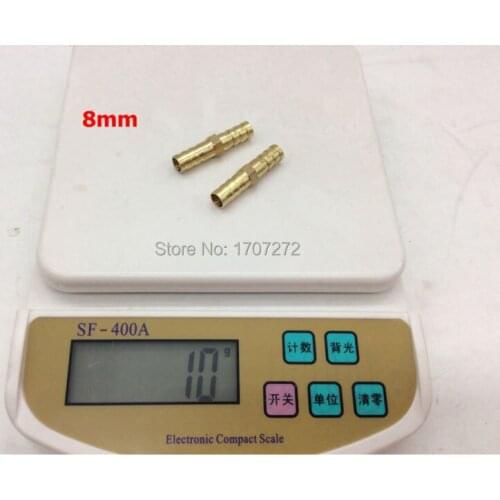 Free shipping DN8MM copper pipe fitting, quick connector pagoda,straight 2 way pagoda joint Connector brass Barb Hose coupler