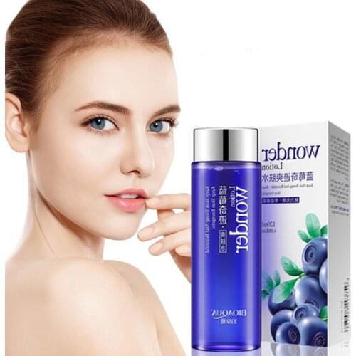 Blueberry Face Toner Makeup Water Shrink Pores Refreshing Skin Care Smoothing Facial Toners Moisturizing Acne Treatment 120ML