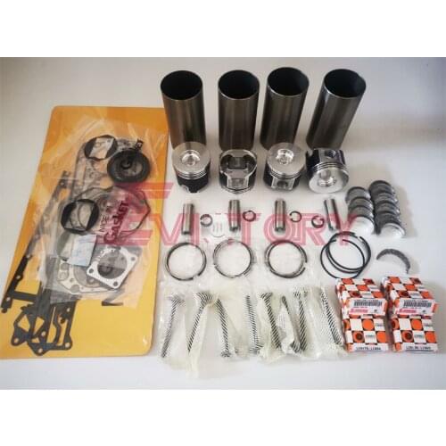 For YANMAR 4TNV88 4D88E 4TNE88 overhaul rebuild kit + valve water oil pump conrod