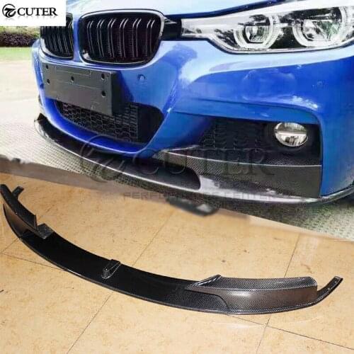 F30 3 series MP style Carbon Fiber front Bumper lip Spoiler for BMW F30 325i 320i 330i M-TECH Bumper body kit 13-18