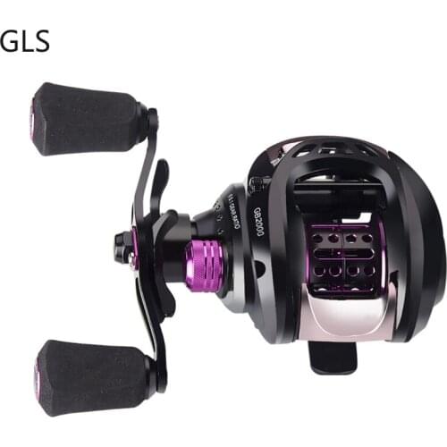 Full Metal Spool Baitcasting Reel 5kg Drag Max 6+1BB Gear Ratio 6.5:1 Mechanical Side Cover Left Right Hand Fishing Reel
