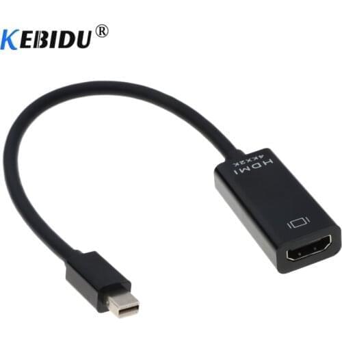 Kebidu HD 4K Mini DP to HDMI-compatible Cable Converter Adapter DisplayPort Display Port DP Adapter For Mac Macbook Pro Air