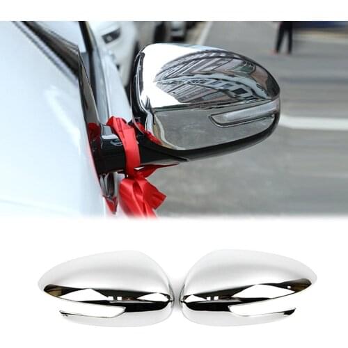 Rearview Side Wing Mirror Cover for Kia Sportage QL 2016 2017 2018 2019 Exterior Chrome Molding Trim