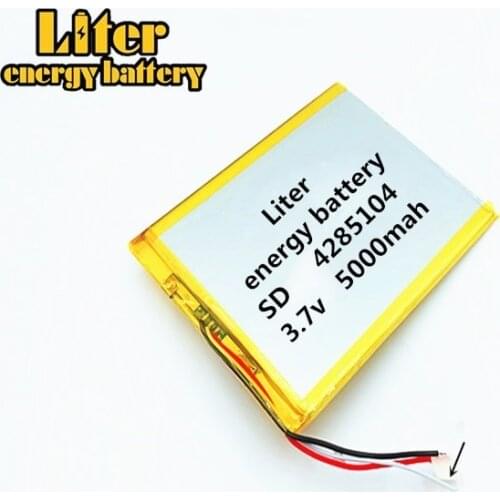 Li-Po 3.7V 5000mAh 4285104 3 wire Lithium Tablet PC Battery with protection board Polymer battery