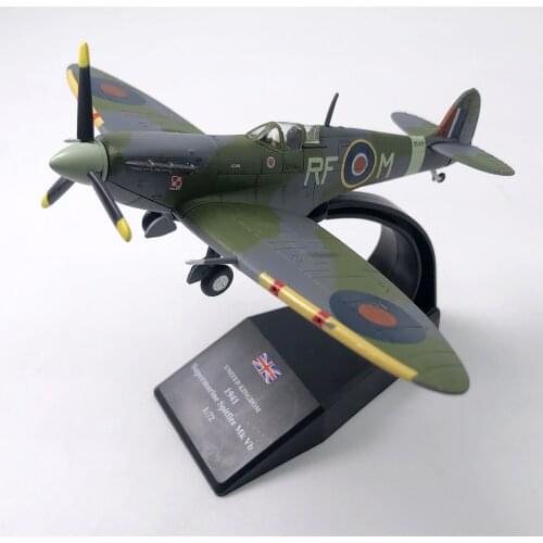 1/72 Scale WWII British Fighter Plane Airplane Diecast Metal Plane Aircraft Model Children Toy