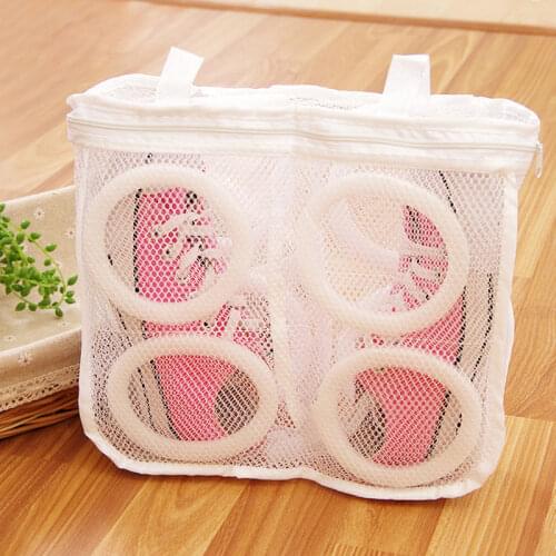 Nylon Washing Mesh Bag Shoes Laundry Net Hanging Wash Machine Shoes Bag Cleaner Shoes Protect Wash Machine Home Storage