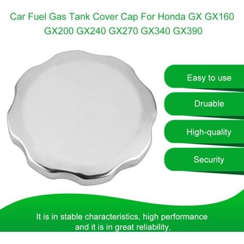 New Chrome Plated Car Auto Fuel Tank Cover Fuel Gas Tank Cap For Honda GX GX160 GX200 GX240 GX270 GX340 GX390
