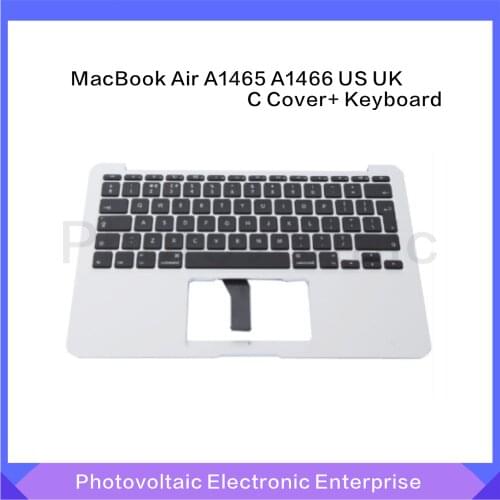 Original New 11" A1465 Top case US UK style For MacBook Air A1465 A1466 US UK C Cover+ Keyboard Topcase Palm Rest 2013-2017