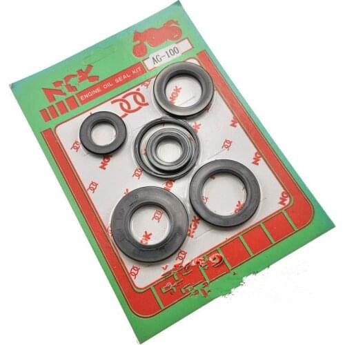 Motorcycle Full Complete Engine Oil Seal Rubber Gear Shaft Seal For Suzuki AG100 100cc V100 AG 100