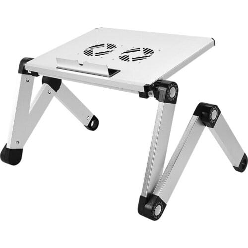 Adjustable Living Room Laptop Desk Solid Color Creative Portable Aluminum Alloy Computer Desk TV Bed Computer Folding TableLB619