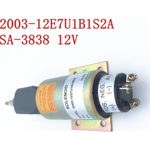 SA-3838-12 Stop Solenoid Valve 2003-12E7U1B1S2A SA-3838 for Excavator 12V