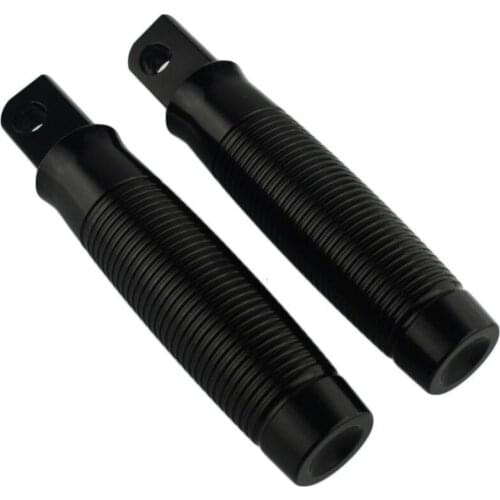 A pair 1/2" Clevis Mounts Rough Crafts CNC Footrest Footpeg Foot rest Foot pegs Motorcycle Black for Harley