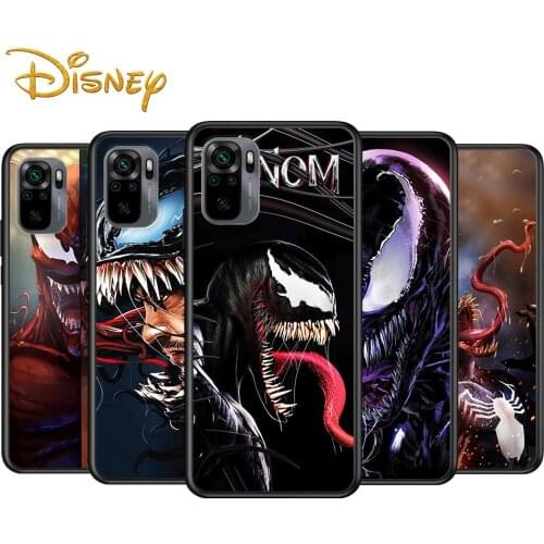 Venom Marvel Hero for Xiaomi Redmi Note 10 10S 9 9T 9S 9Pro Max 8T 8Pro 8 7 6 5 Pro 5A 4X 4 Soft Black Phone Case