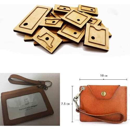 Japan Steel Blade Wooden Die card bag Leather Craft Punch Hand Tool Cut Knife Mould Sewing Accessories 75x10mm