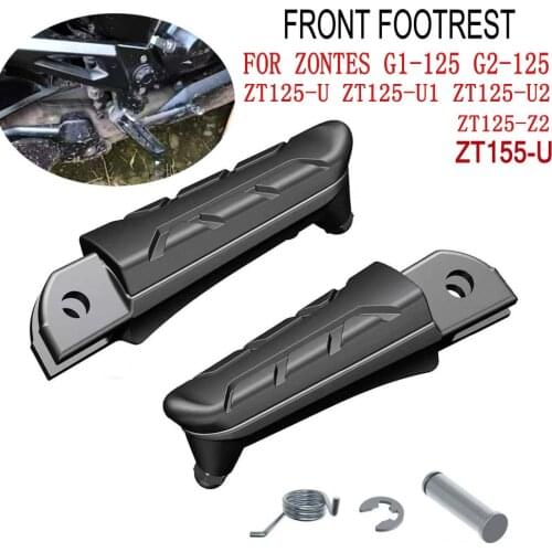 Zontes ZT155-U 155U Front Rear Pedal bracket Footrest Footrest Foot Pegs For Zontes G1-125 G2-125 125-U ZT125-U1 ZT125-U2 125-Z2