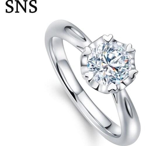 0.3Carat Natural Diamond Engagement Ring Classic Prongs Setting Halo Style 14k White Gold