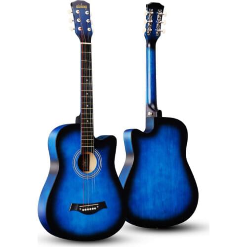 10 Colors 38 Inch Folk Guitar Full Basswood Guitar