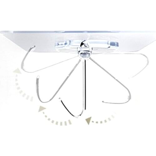 10pcs Self Adhesive Hooks Powerful Strong Hanger Home Wall Door Hanger Holder Hook Hanger for Kitchen Bathroom