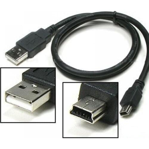 1000 pcs 1m usb Mini 5 Pin B Data Charger Charging Cable Cord Adapter Mini USB Adapter for MP3 MP4 Player