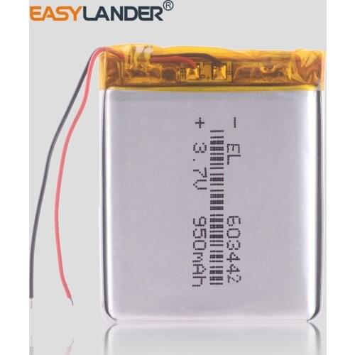 603442 900mah Lithium Polymer Li-Po li ion Rechargeable Battery cells For Mp3 MP4 MP5 GPS psp car dvr video recorder dash cam