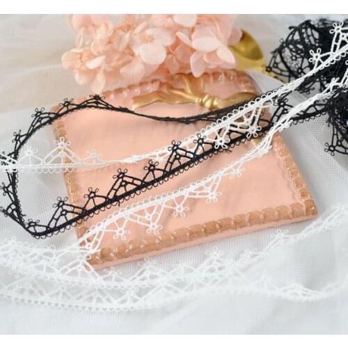 3 Meters White Black Lace Trims Applique Polyester Costume Trimmings Lace Ribbon Home Textiles Sewing Lace Fabric Scrapbooking