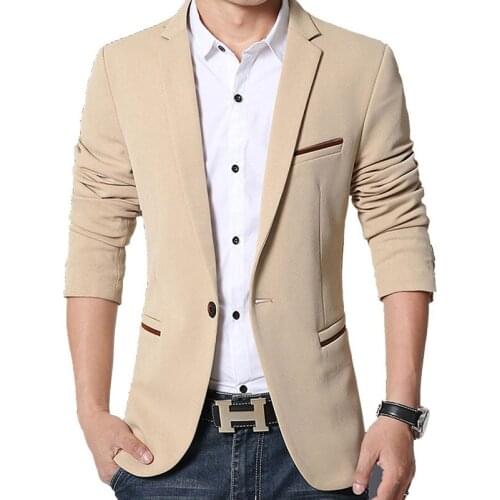 BAIDAFEI Brand Mens Casual Blazers Autumn Spring Fashion Slim Fat Suit Jacket Men Blazer Masculino Clothing Vetement Homme M~5XL