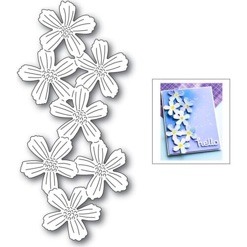 Flower Decorative Lace Border 2021 New Metal Cutting Dies for Scrapbook Greeting Card DIY Decor Crafts No Clear Stamps