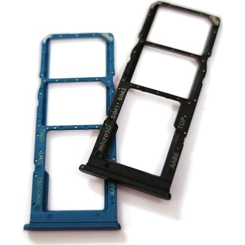 Sim Tray Holder For Samsung Galaxy A12 A125F SIM Card Tray Slot Holder Adapter Socket Repair Parts