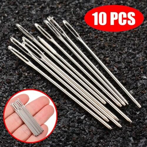 10pcs/Set Large Eye Embroidery Needles 5cm Length Tapestry Darning Needle DIY Sewing Weaving Crafts Tools