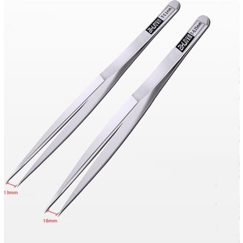 JC Aixun 0.1mm 0.15mm IC Chip Tweezers Motherboard Micro Repairing Forceps Planting Tin Flying Wire Clamp Repair Tweezers
