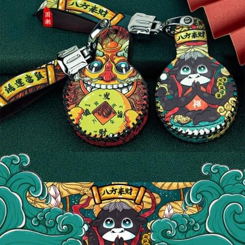 Leather Car Remote Key Case Fob Cover Skin Keychain For MINI Cooper Clubman Hardtop Hatchback Countryman F54 F55 F56 F57 F60