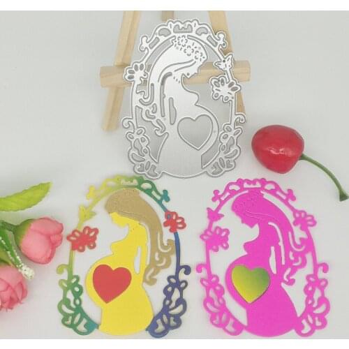 Handicrafts metal cutters, mother, maternal love, heart, maternal decoration, scraping paper cards, crafts, new designs