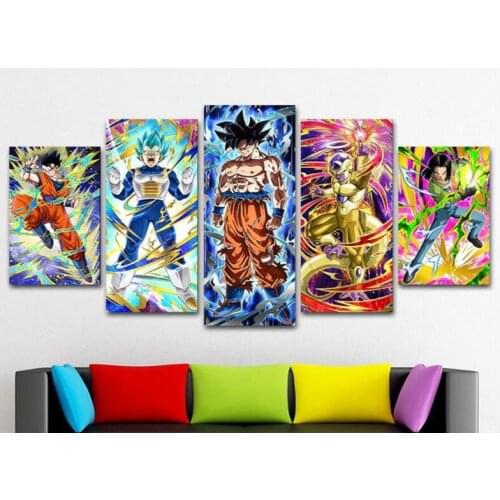 Newest japanese anime boy 5d Diamond embroidery cartoon diamond Pictures 5 Piece diamond Painting cross stitch kits boys gift