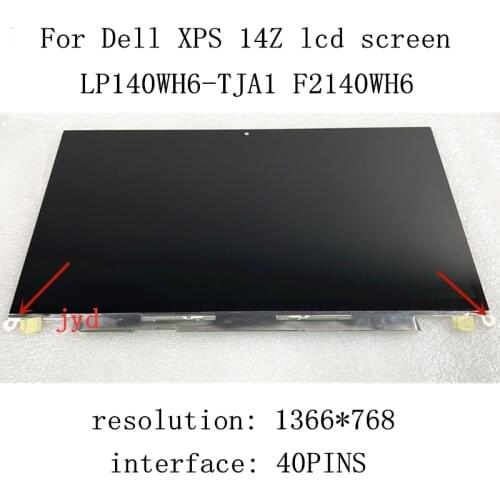 Original New lcd display for dell xps 14z screen LP140WH6 TJA1 14" F2140WH6 Laptop LCD Screen