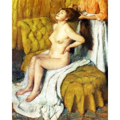 Figurative art posters canvas painting mural prints giant poster home decorative art Edgar DegasLa Toilette Pastel sur papier