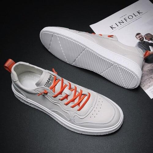 Sale summer sapatos genuine white breathable mens cuero hot men black informales leisure Mens de zapatos Casual Male male para