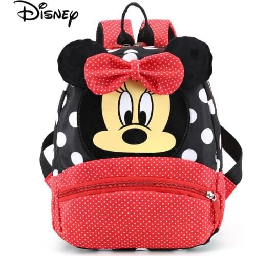Disney Cartoon Princess Backpack Kindergarten Schoolbag Baby Travel Bag Minnie Mickey Mouse Kids Girl Boy Children Gift Present