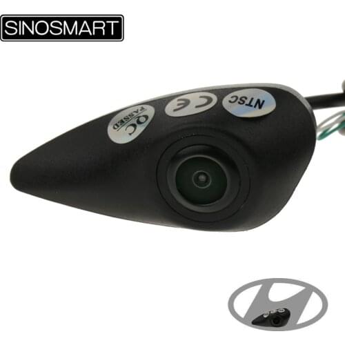 SINOSMART In Stock Special Car Front View Parking Camera for Hyundai Logo Installation in the Car Emblem/LOGO 3 Size