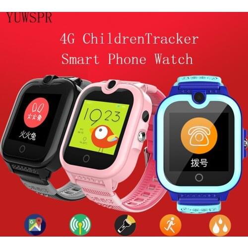 4G Smart Kids Watch IP67 Waterproof GPS LBS WIFI Positioning Remote Monitoring Video Call Camera Alarm Clock Phone Watchs DF49