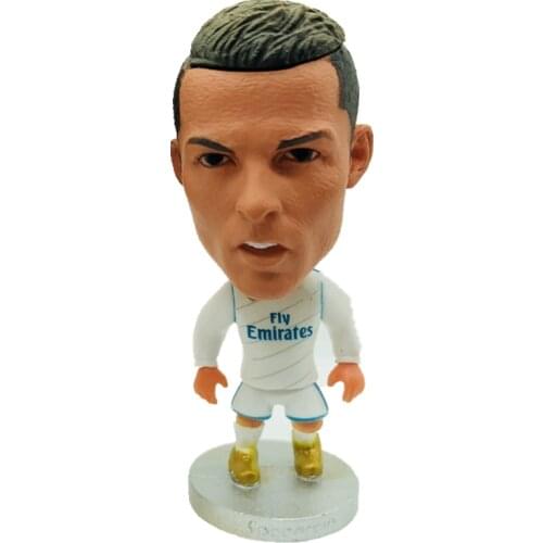 Soccerwe 2.55" Height Soccer Super Star Dolls RM 7# Ronaldo Figures 2018 White Christmas Gift Toy
