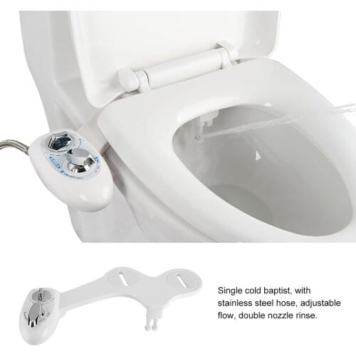 Bidet Attachment Ultra-Slim Toilet Seat Attachment With Brass Inlet Adjustable Water Pressure Self-cleaning Ass sprayer