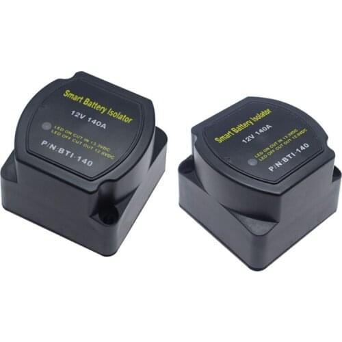 12V 140 Amp Dual Battery Smart Isolator Voltage Sensitive Relay Smart Switch for ATV, UTV, Boats, Rvs Auto Parts