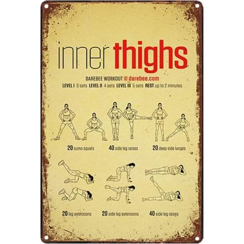 Inner Thighs Novelty Parking Retro Metal Tin Sign Plaque Poster Wall Decor Art Shabby Chic Gift