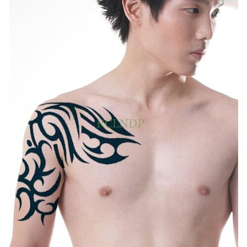 Waterproof Temporary Tattoo Sticker Tribal Totem Fake Tatto Flash Tatoo Back Abdomen body art big size for Men Girl Women