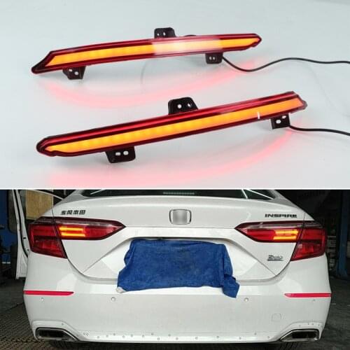 Rear Bumper Lights for Honda Accord 2018 2019 Auto Led Stop Signal for Cars Fog Lights Lada Vesta Reflectors Brake Lamp Reverse
