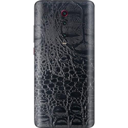 Crocodile Grain Leather Skin Film Wrap Skin Back Sticker For Xiaomi Mi10 Pro CC9e Mi9 Mi8SE MIX3 2S Redmi K30 K20 Pro Note 8 7 6