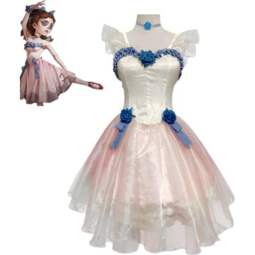 Game Identity V Hong Ling Yan Perfumer Vera Nair Cosplay Costume Women Cute Dancing Dress Pink Halloween Carnival Uniforms