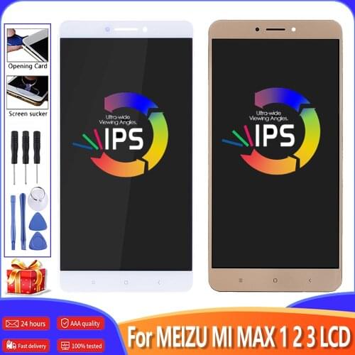AAA+++ LCD Screen For Xiaomi Mi Max 1 2 3 LCD Screen Display Digitizer Assembly Replacement With Frame For MI MAX2 MAX3 Display