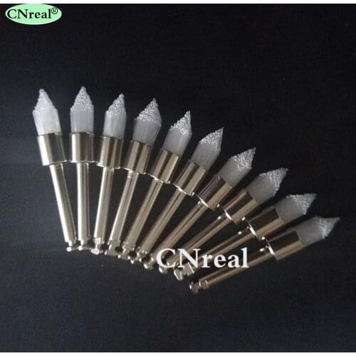 1 Pack (100 Pieces) Dental Prophy Polishing Polisher Latch Type Tapered-shape White Nylon