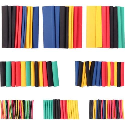 Durable Multi Purpose 164Pcs Polyolefin Shrinking Assorted Heat Shrink Tube Antiflaming Wire Cable Insulated Sleeving Tubing Set